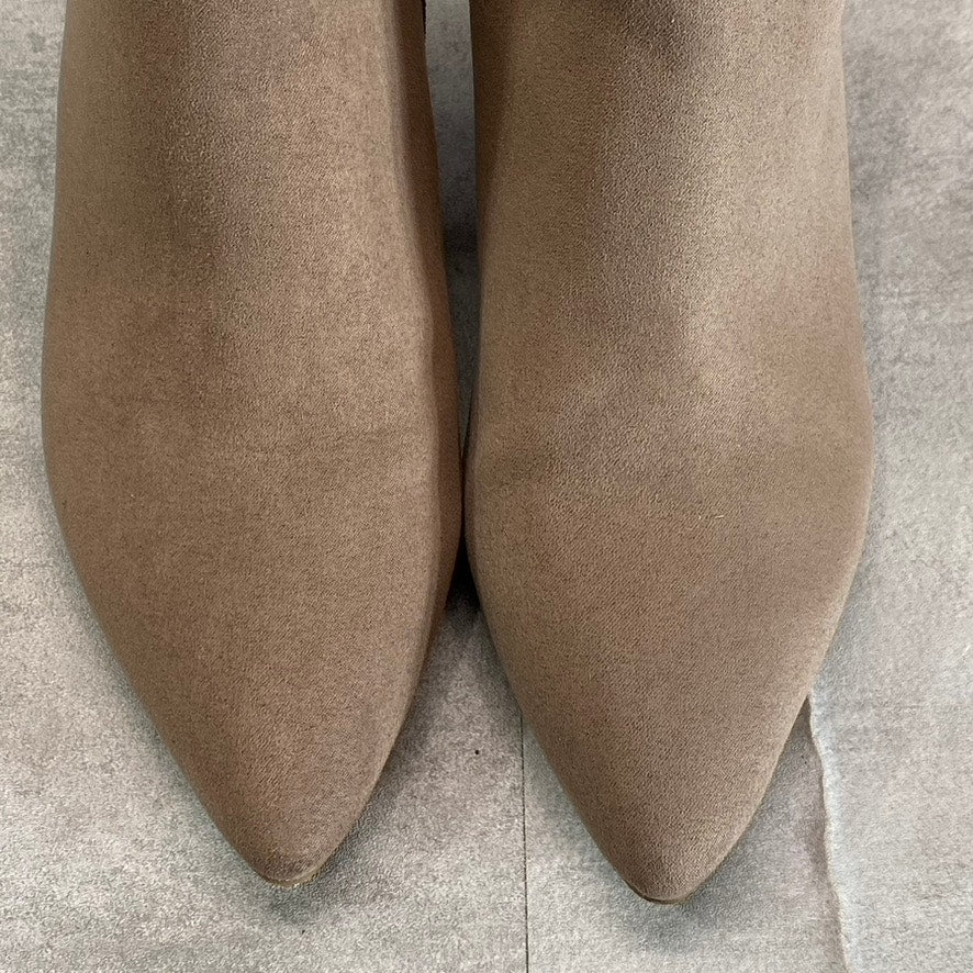 ALFANI Step N’ Flex Women’s Cognac Armena Pointed-Toe Side-Zip Booties SZ 6