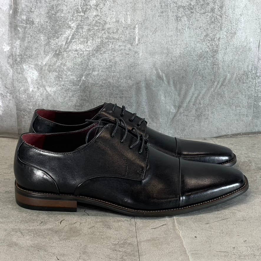 VINTAGE FOUNDRY CO. Men's Black Leather Taylor Lace-Up Oxford Shoes SZ 11