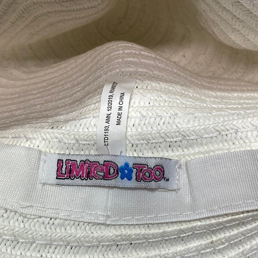 LIMTED TOO Girls Cream Unicorn Floppy Sun Hat OS