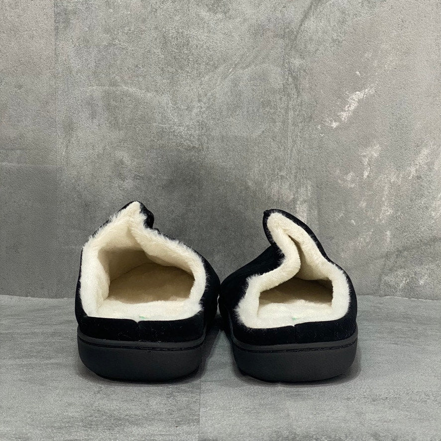 MIO MARINO Men's Black Cuddles Memory Foam Slippers SZ 11-12