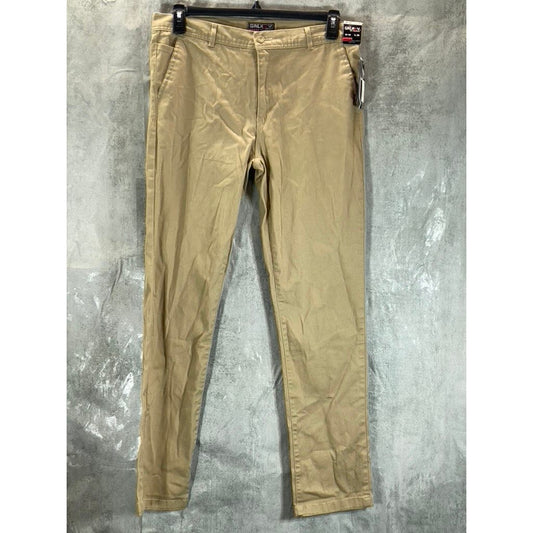 GALXY By HARVIC Men's Tan Straight-Leg Chino Pants SZ 32X32