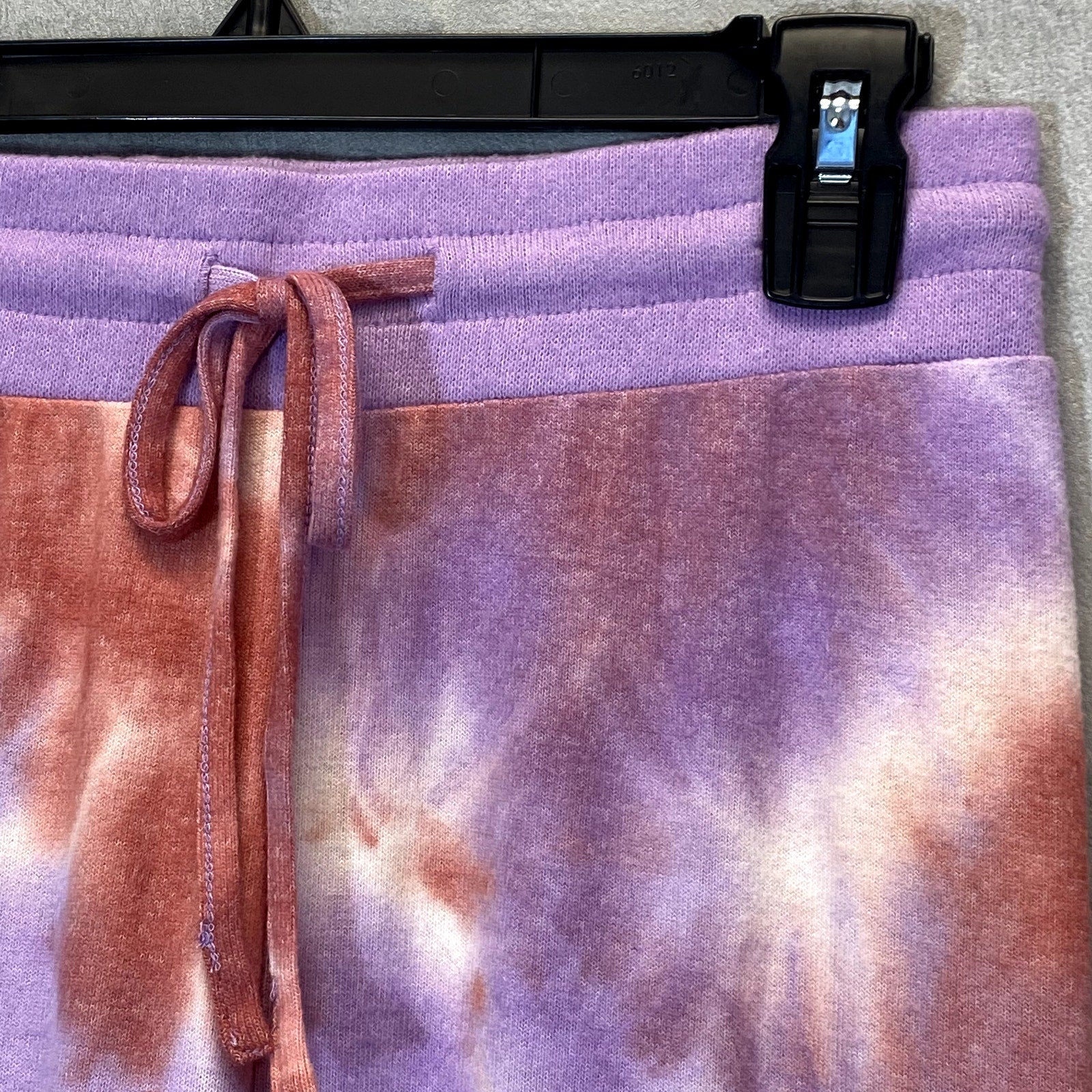 FREE PRESS Women's Purple Sheer Tie-Dye Elastic Drawstring Waistband Jogger Pants SZ XS