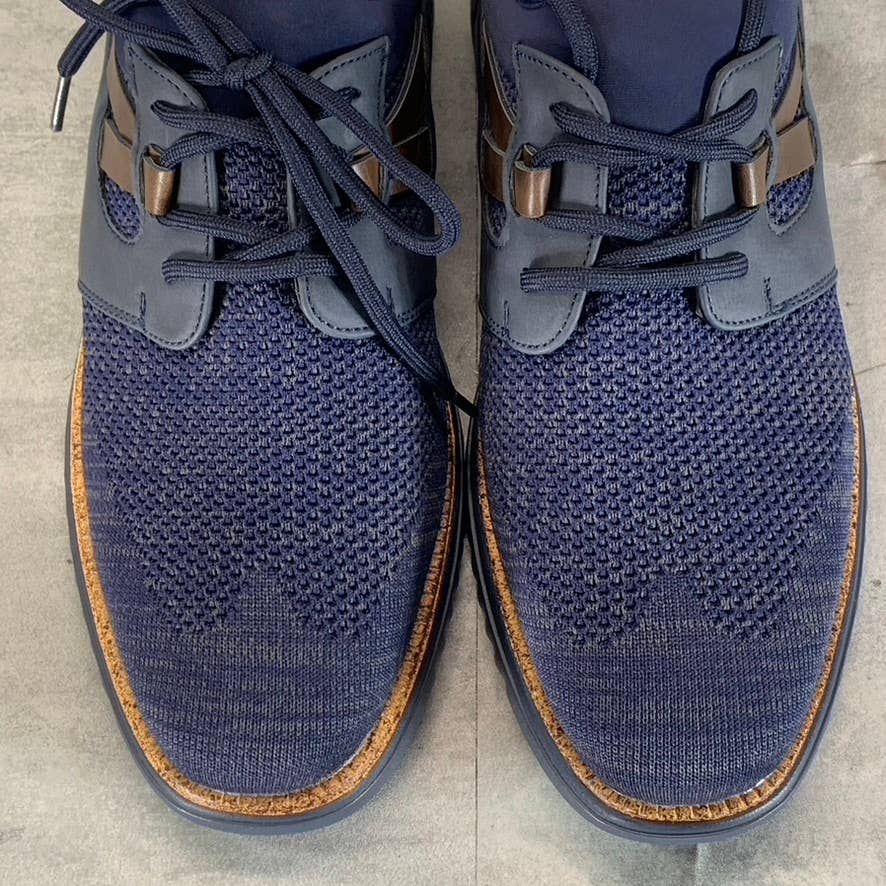 VANCE CO. Men's Navy Claxton Tru Comfort Foam Knit Lace-Up Sneakers SZ 11.5