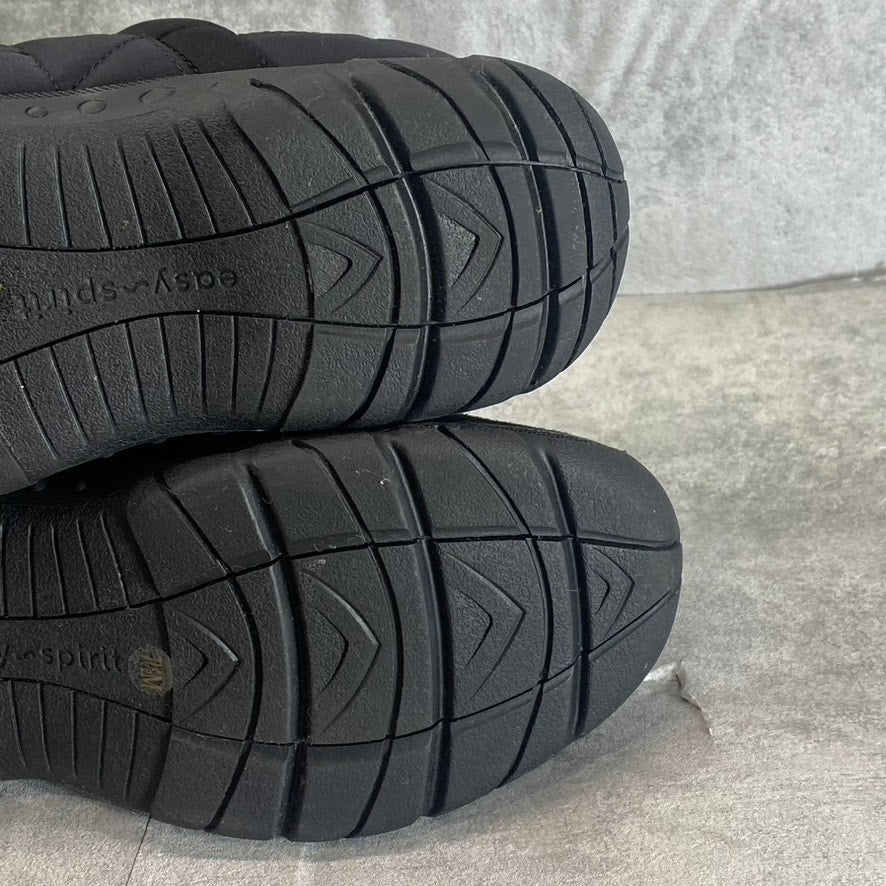 EASY SPIRIT Women's Black Tiffin Slip-On Water-Resistance Walking Shoes SZ 7.5
