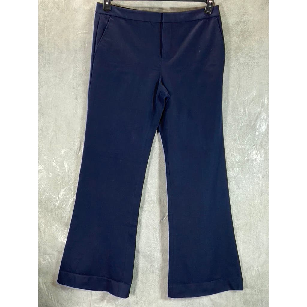 BANANA REPUBLIC Women's Navy Wide-Leg Bi-Stretch Dress Pants SZ 14S