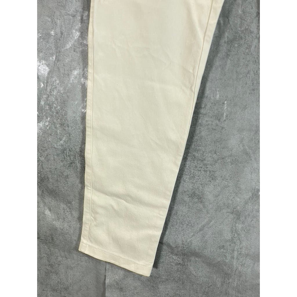 JOSPEH Women's Cream Mid-Rise Skinny-Fit Gabardine Stretch Leggings SZ 44(US 12)