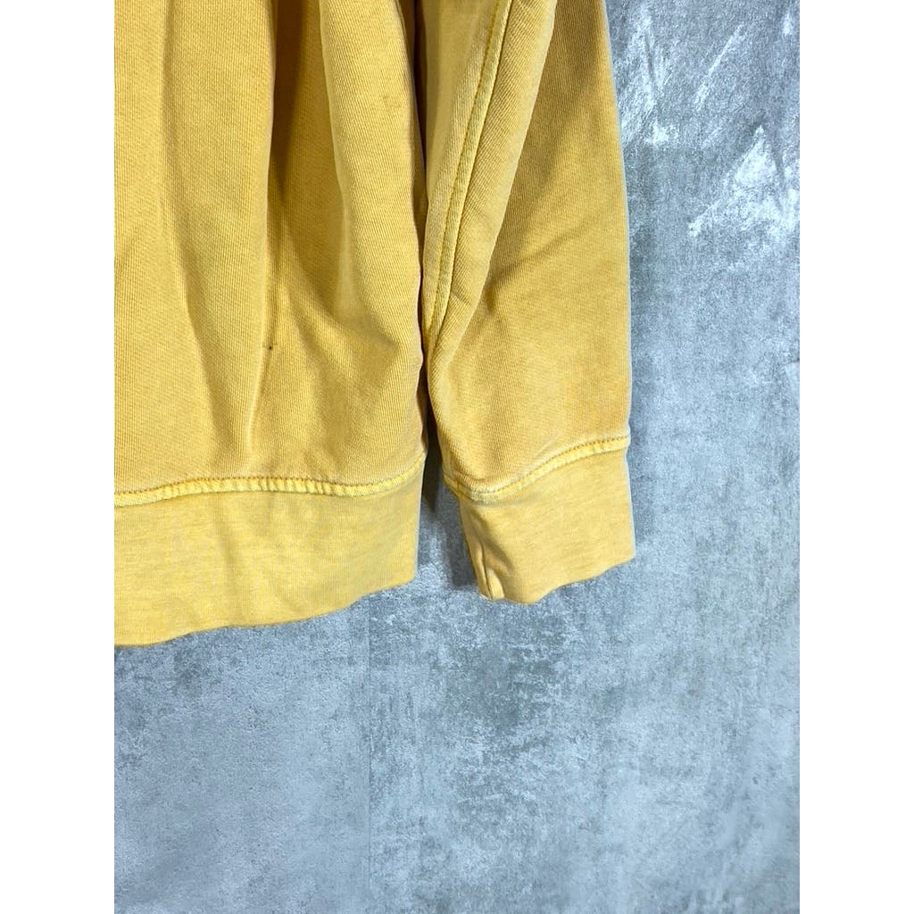 LEVI'S Men's Golden Apricot Yellow Relaxed-Fit Original Logo Pullover Hoodie SZS