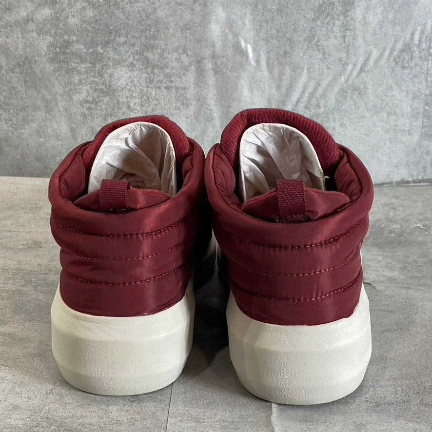 RYKA Women's Burgundy Fabric Ascend Puff Round-Toe Slip-On Wedge Sneaker SZ 8