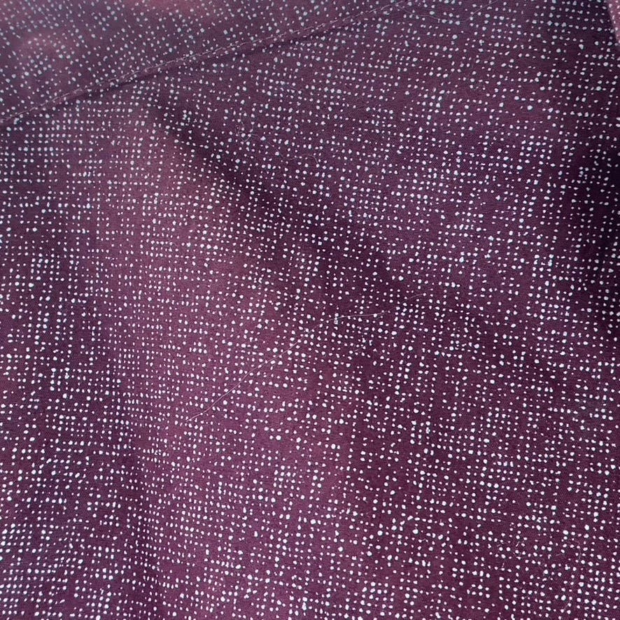 BAR III Men's Burgundy Printed Slim-Fit Stretch Dress Shirt SZ S(14-14.5 32/33)