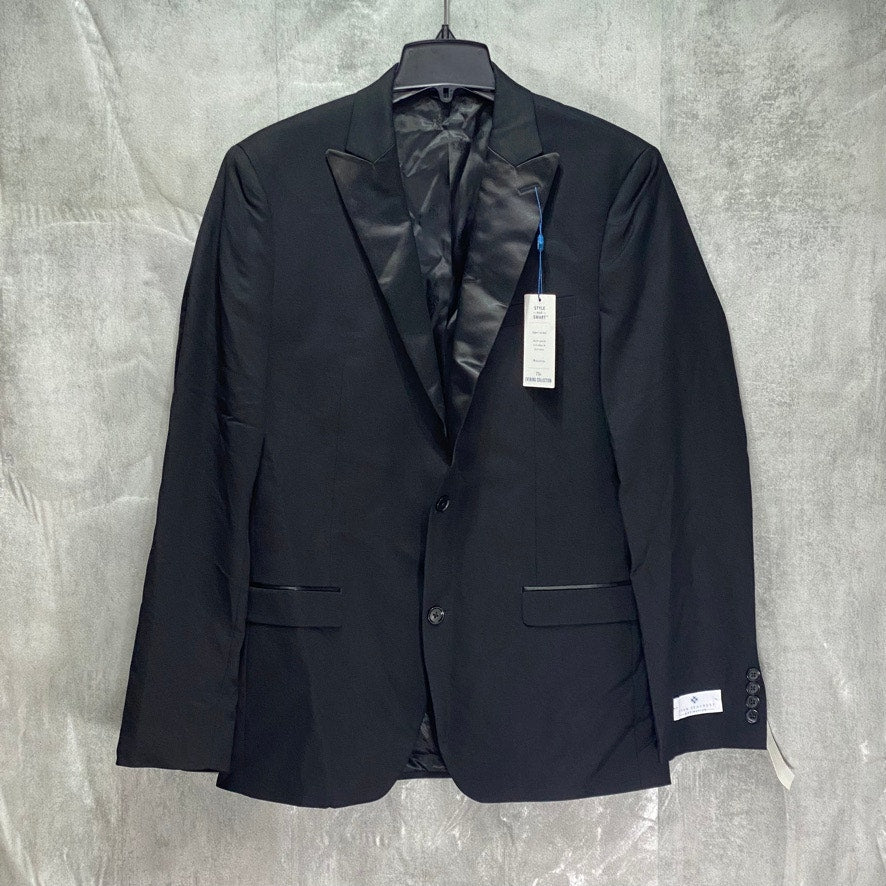 RYAN SEACREST DISTINCTION Black Slim-Fit Stretch Long Tuxedo Jacket SZ 40