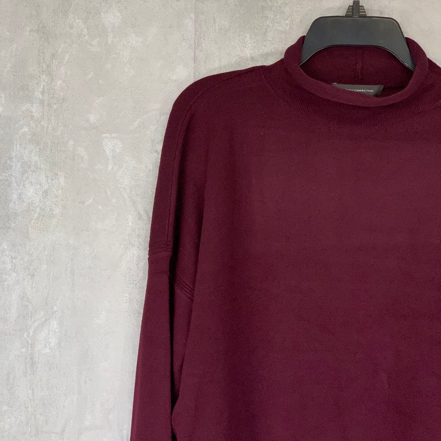 FRENCH CONNECTION Wine Turtleneck Long Sleeve Pullover Sweater SZ M