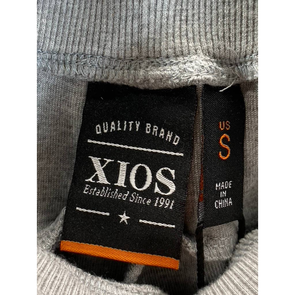 XIOS Men's Heather Grey Drawstring Pull-On Jogger Sweatpants SZ S