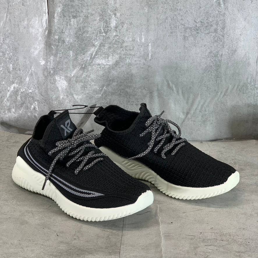 XRAY FOOTWEAR Men's Black/Gray Knit Breathable Niko Lace-Up Sneakers SZ 9