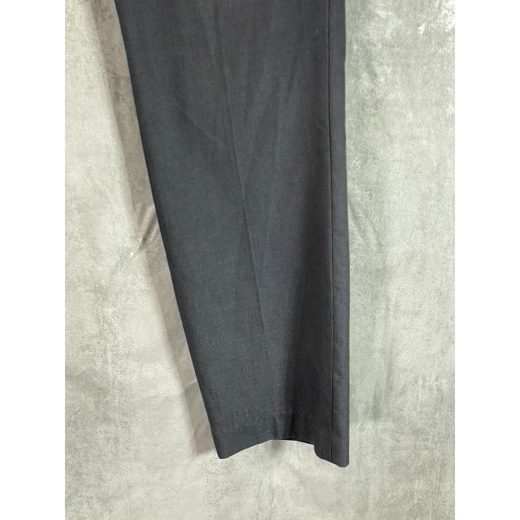 NORDSTROM RACK Men's Solid Charcoal Modern-Fit Flat-Front Pants SZ 36X32