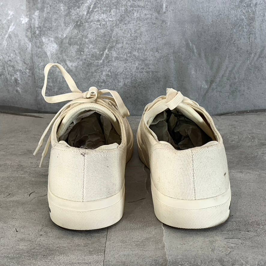 SUN+STONE Men's White Kiva Lace-Up Core Sneakers SZ 10.5