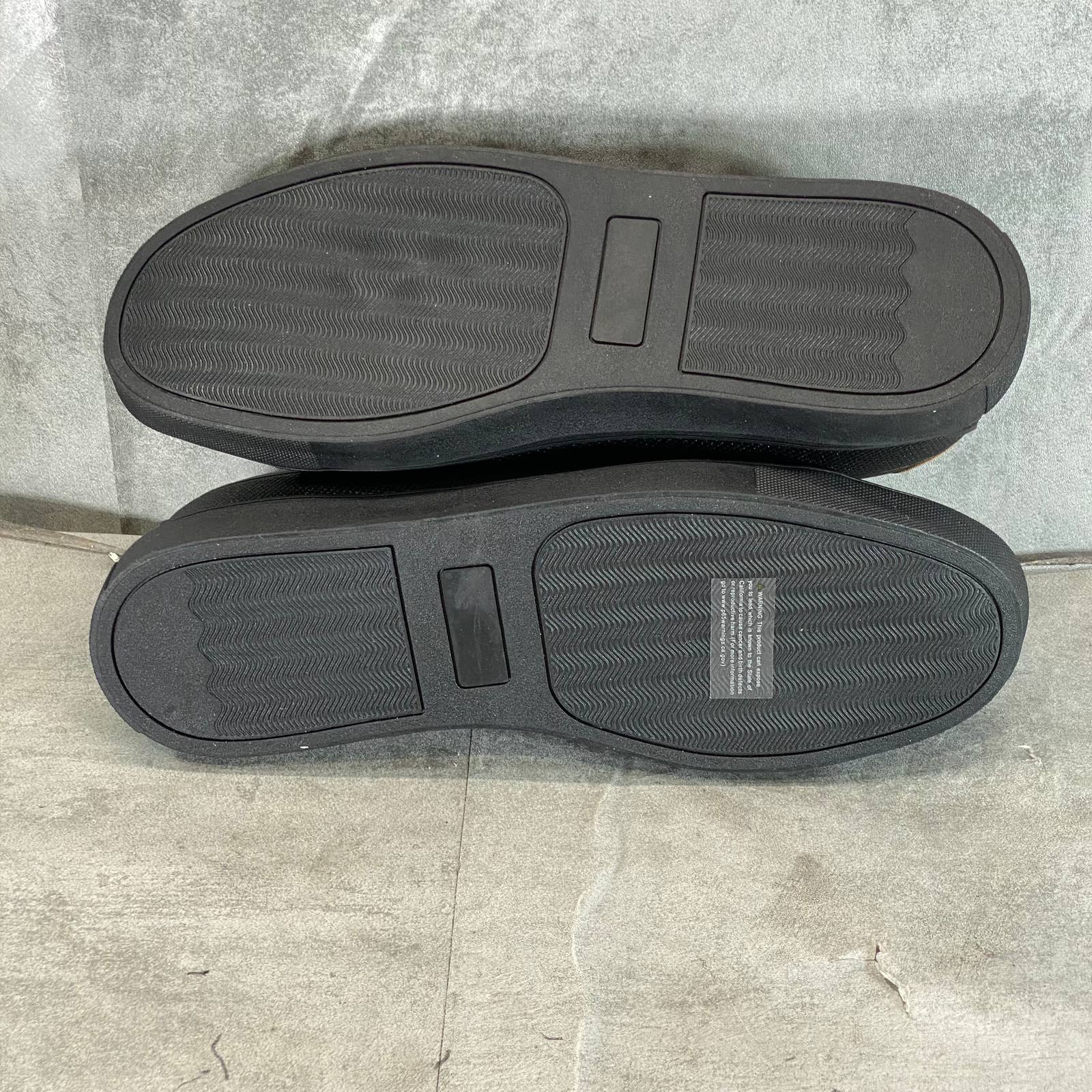 NEW YORK & COMPANY Men's Black Faux-Leather Cooper Low-Top Sneakers SZ 11