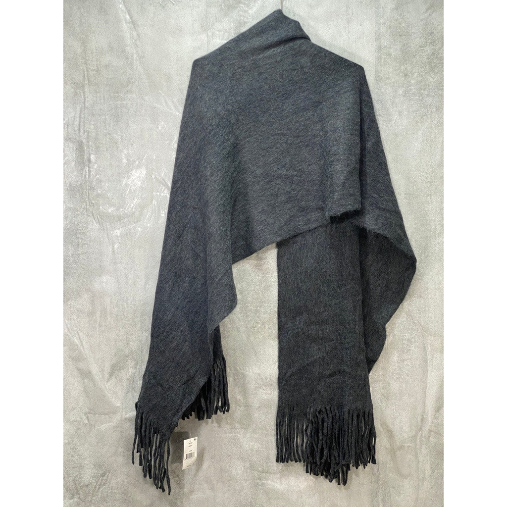 STEVE MADDEN Charcoal Super-Soft Muffler Scarf OS