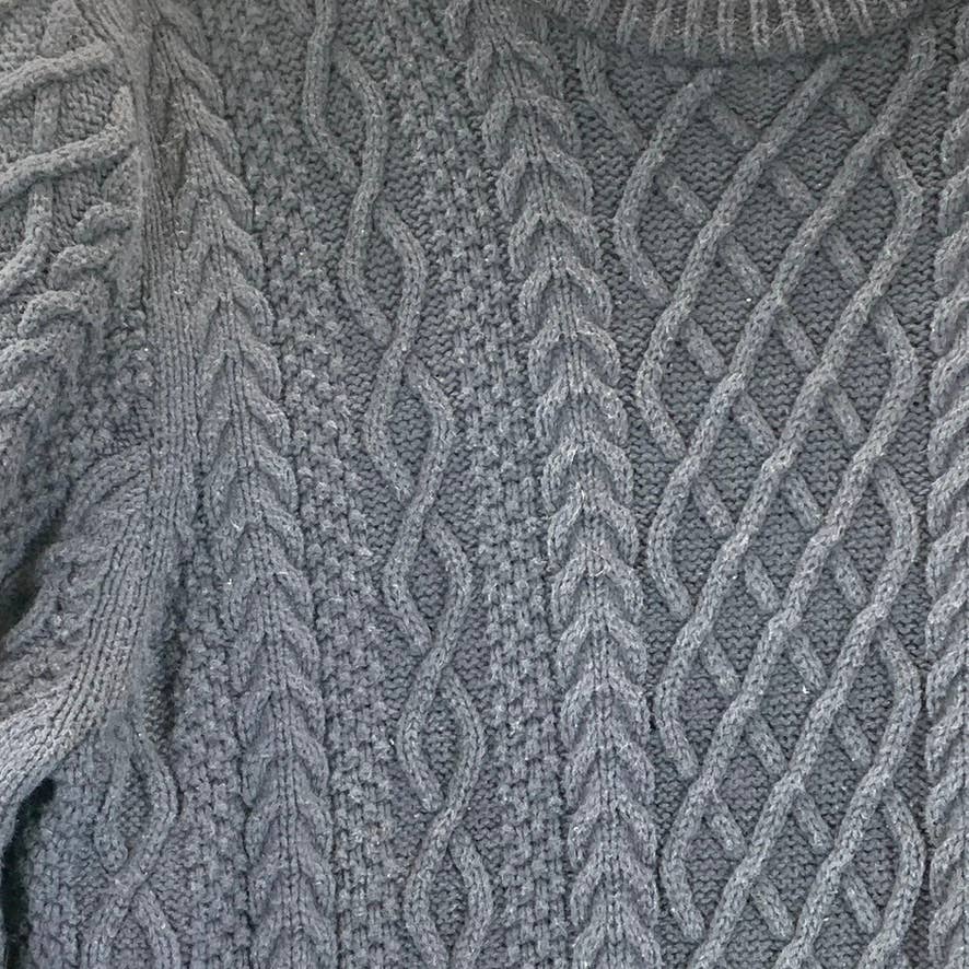 J.CREW Men's Navy Crewneck Cable Knit Long-Sleeve Sweater SZ NA