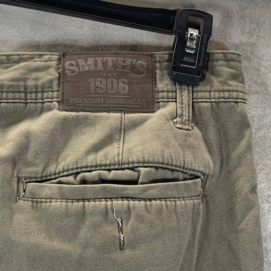 SMITHS WORKWEAR Men's Tan Fleece Lined Canvas Cargo Pants SZ 40X30