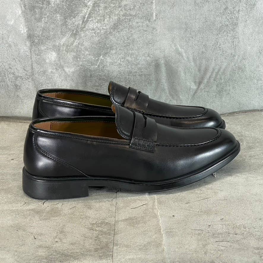 VANCE CO. Men's Wide Width Black Keith Slip-On Penny Loafers SZ 8W
