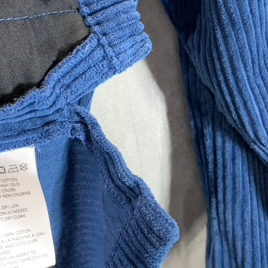 URBAN OUTFITTERS Men's Blue Corduroy Zip-Up Flap Pocket Shirt Jackets SZ S