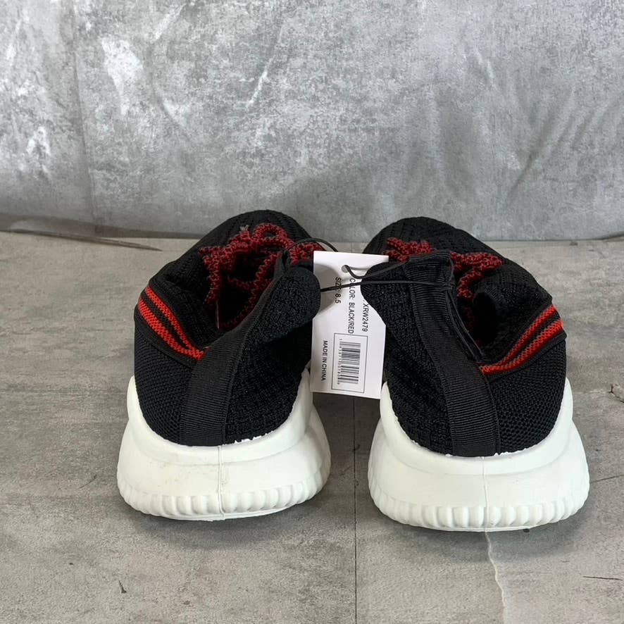 XRAY FOOTWEAR Men's Black/Red Knit Breathable Niko Lace-Up Sneakers SZ 8.5