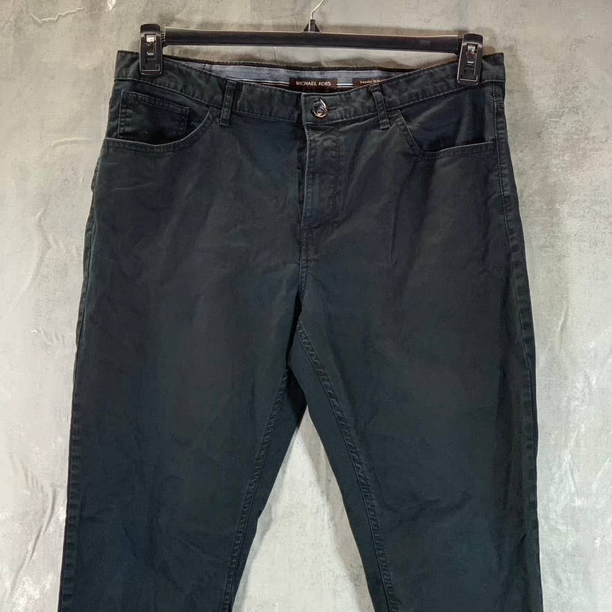 MICHAEL KORS Men's Midnight Parker Slim-Fit Stretch-Twill Pants SZ 36X32