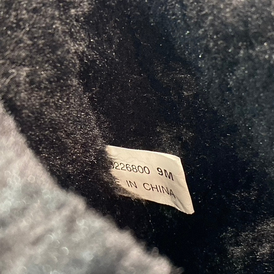 STYLE & CO Women's Black Faux-Fur Witty Cold-Weather Slip-On Ankle Boots SZ 9