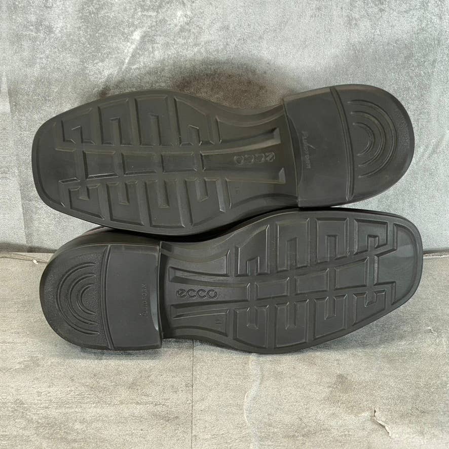 ECCO Men's Cognac Leather Helsinki 2 Apron-Toe Slip-On Loafers SZ 7/7.5