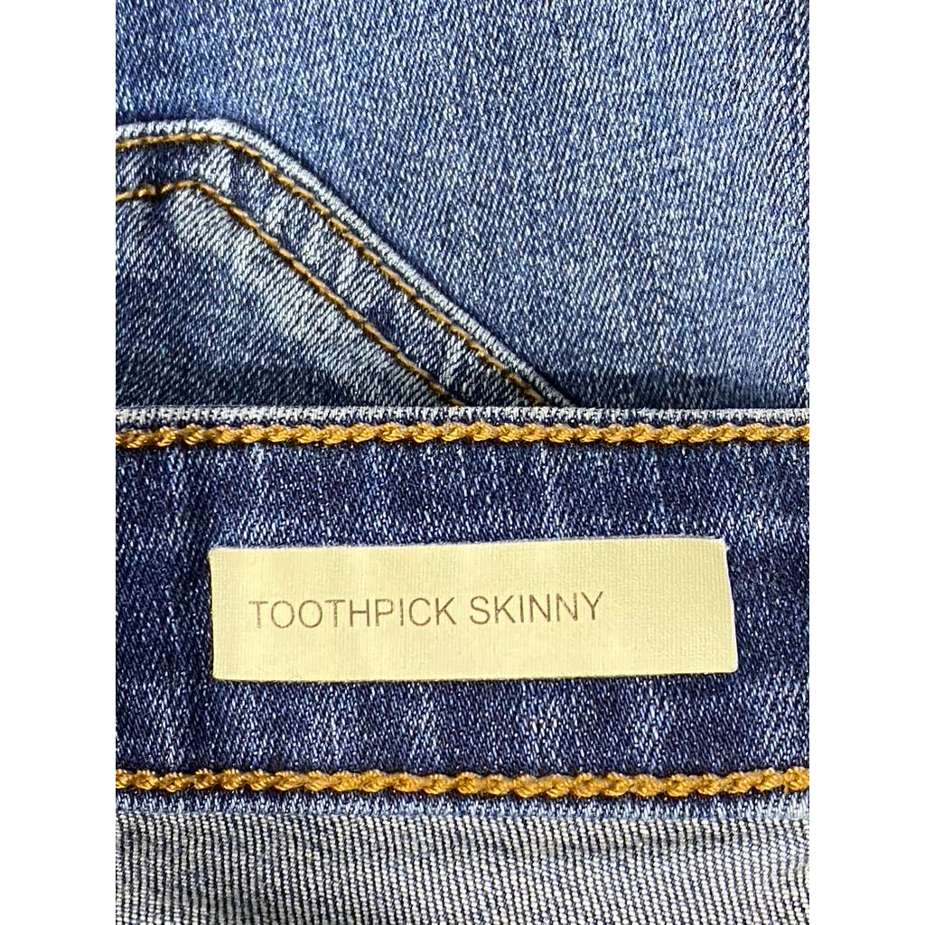 KUT FROM THE KLOTH Women's Dark Wash Blue Short Mia Toothpick Skinny Jean SZ 12S
