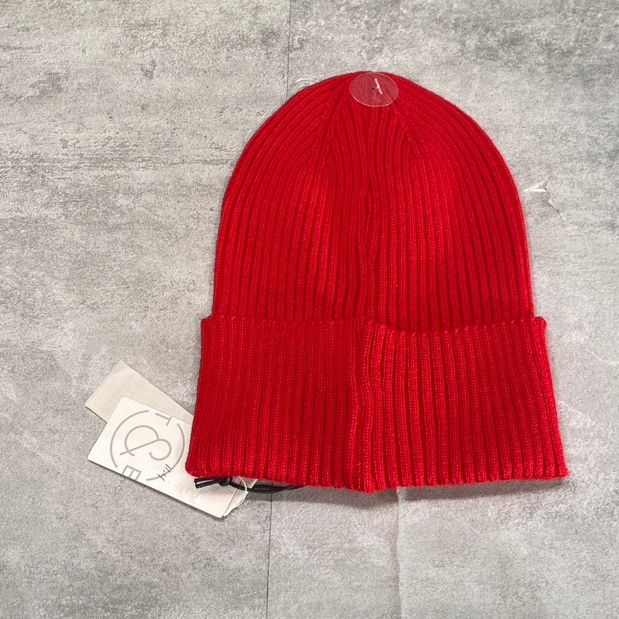 TREASURE & BOND Women's Red Rib Wide Cuff Beanie SZ OS