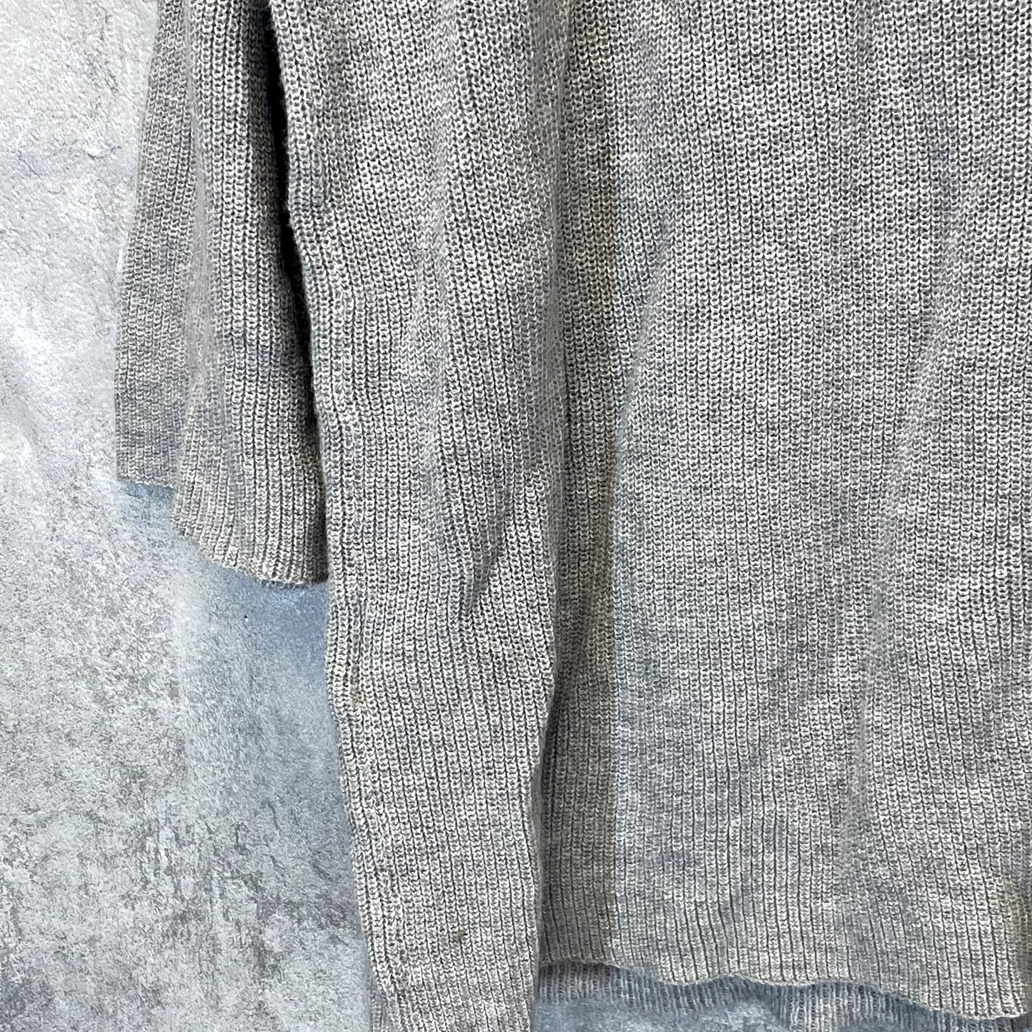 HALOGEN Women's Plus Size Grey Heather Cutout Detail Crewneck Pullover SZ 1X