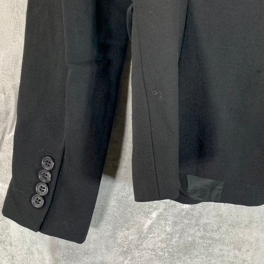 J.CREW Women's Black Solid Two-Button Wool Blazer SZ 2