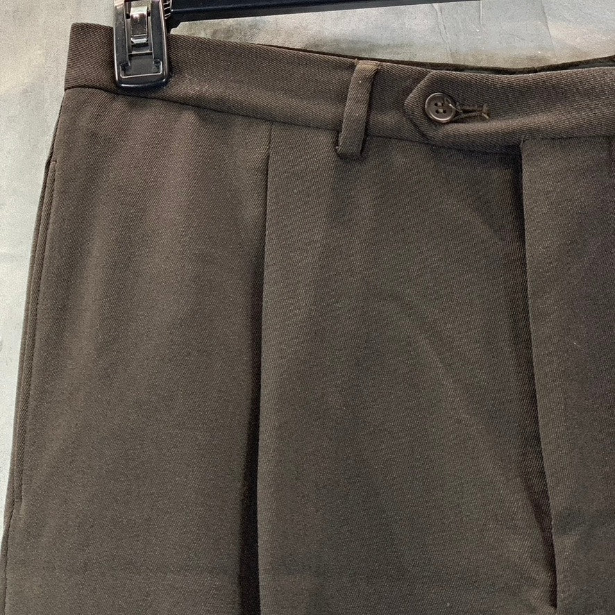 GIORGIO ARMANI Men's Brown Double Pleated Dress Pants SZ 52(US 40)