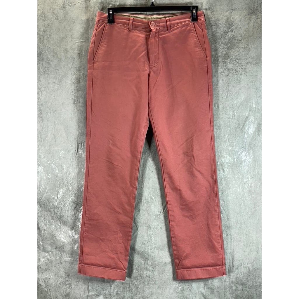 J.CREW Men's Coral Broken-In Straight-Leg Chino Pants SZ 32X32