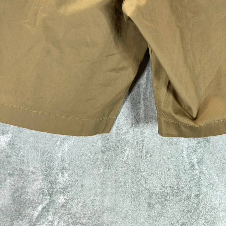 MICHAEL KORS Men's Khaki Regular-Fit Washed Cotton Bermuda Shorts SZ 33