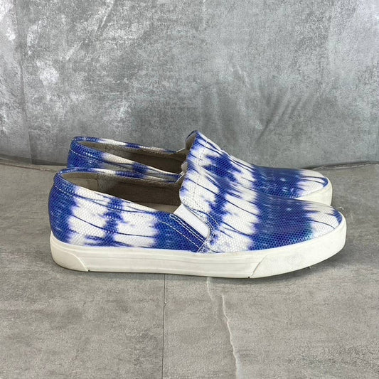 NATURALIZER Women's Blue Tie-Dye Aileen Round-Toe Slip-On Sneakers SZ 10