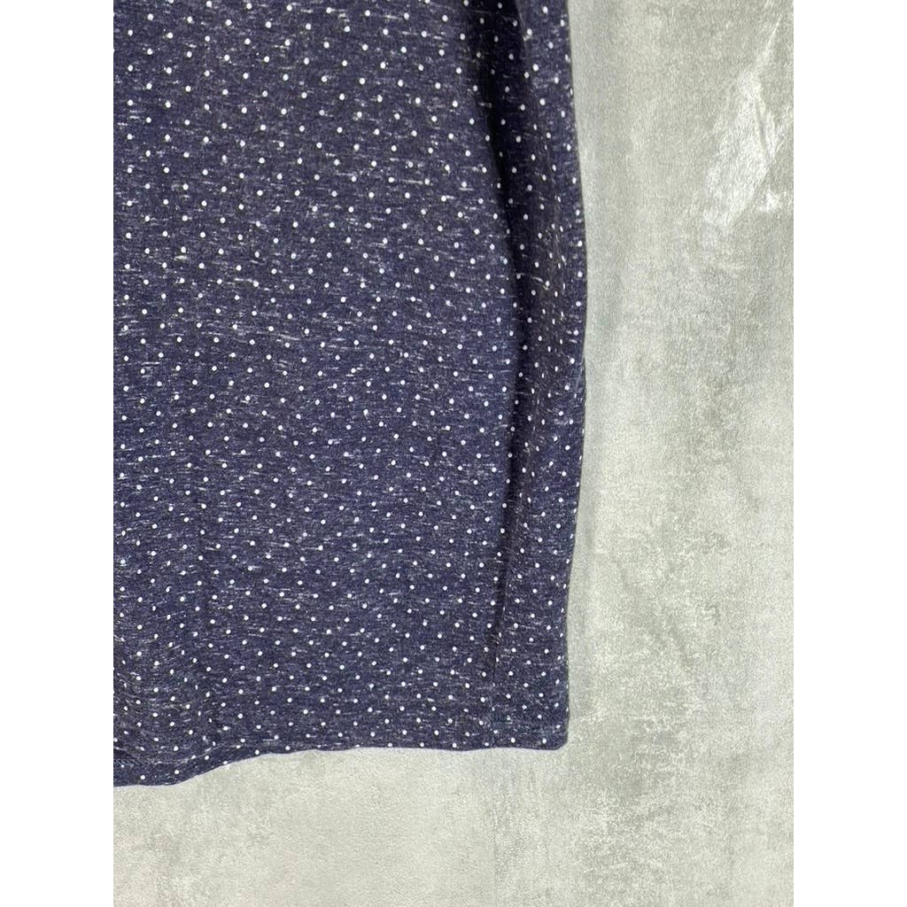 GOODFELLOW & CO Men's Blue Dot Printed Standard-Fit Crewneck T-Shirt SZ M