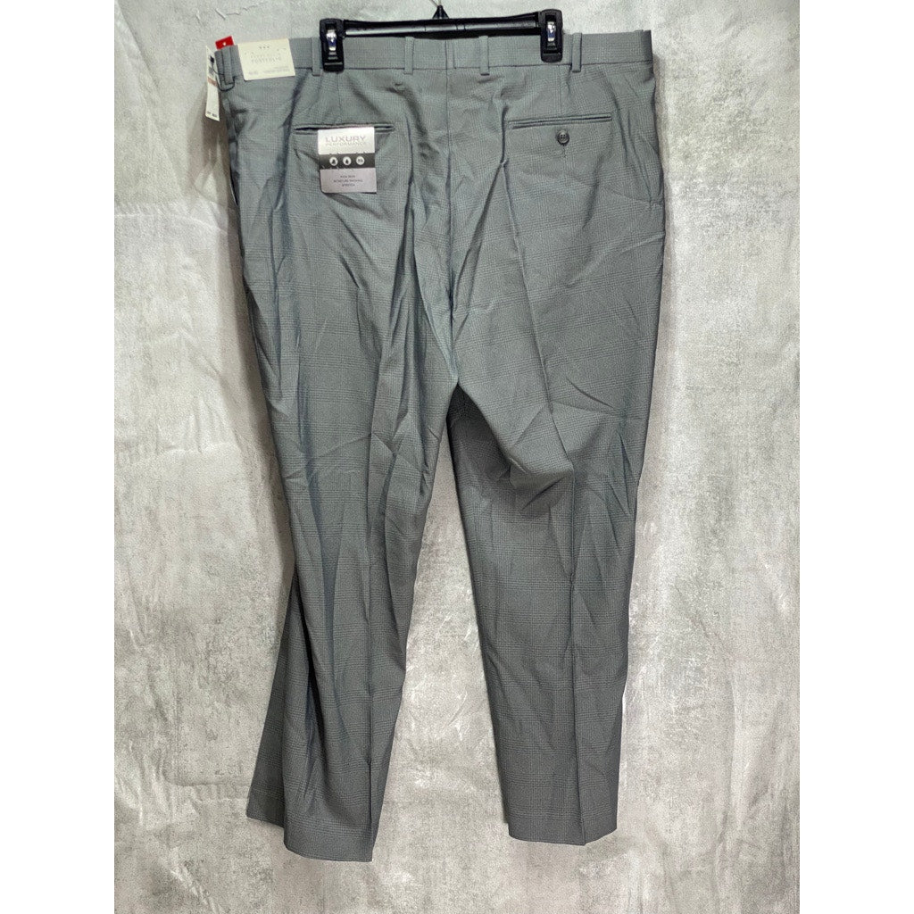 PERRY ELLIS Portfolio Gray Modern-Fit Performance Dress Pants SZ 42X30