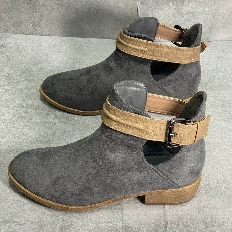 JOURNEE COLLECTION Gray Mavrik Bootie SZ 7.5