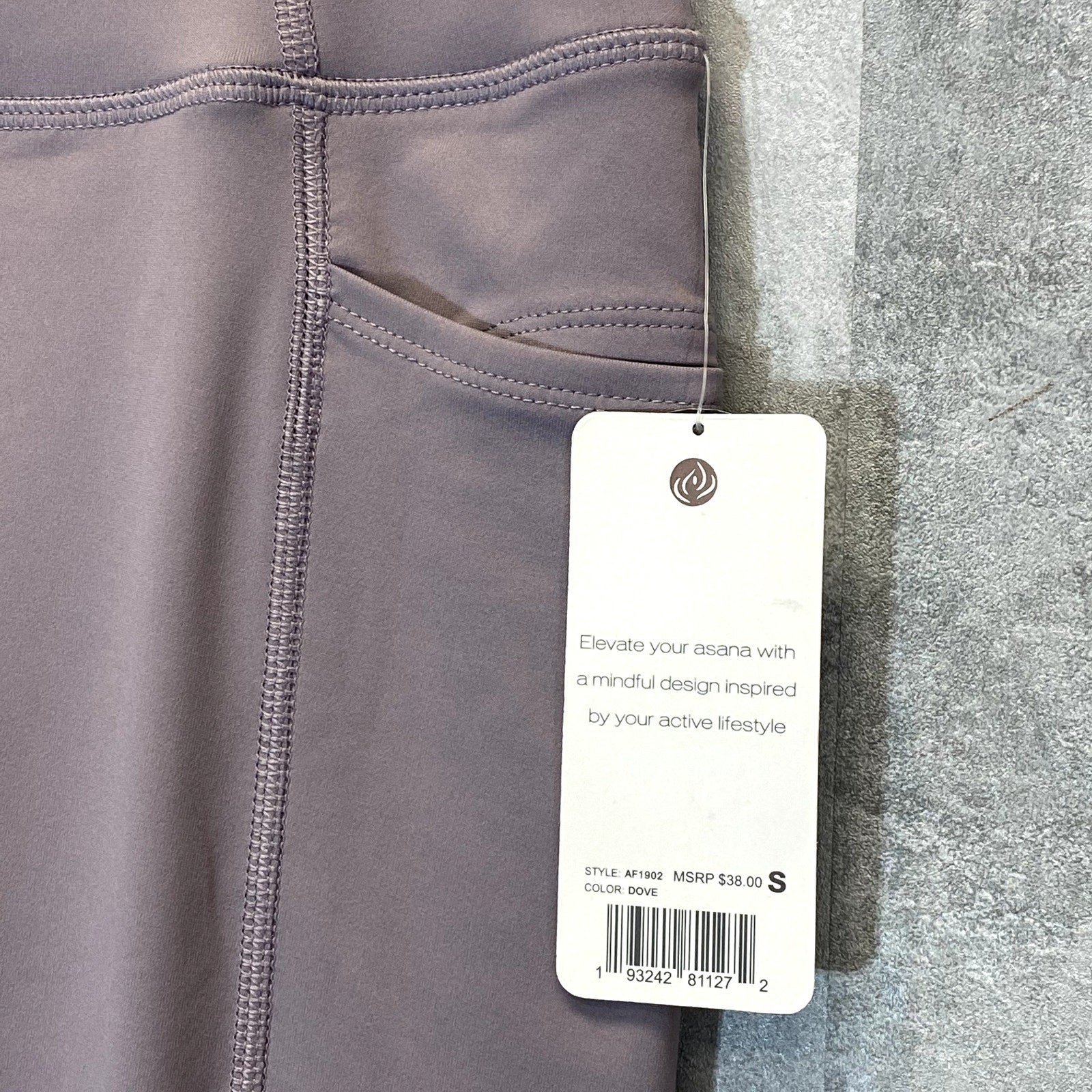 APANA Women's Dove High-Rise 7/8 Length Pull-On Leggings SZ S