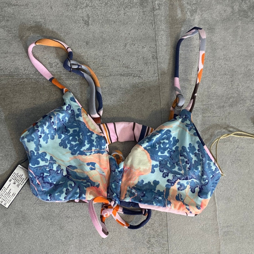 MAAJI Kids Printed Reversible Lace-Up Adjustable Strap Pullover Bikini Top SZ 2