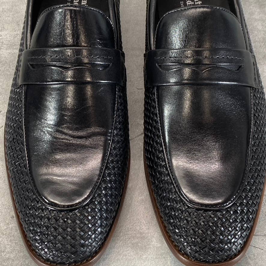VINTAGE FOUNDRY CO. Men's Black Leather Guildford Slip-On Loafers SZ 9