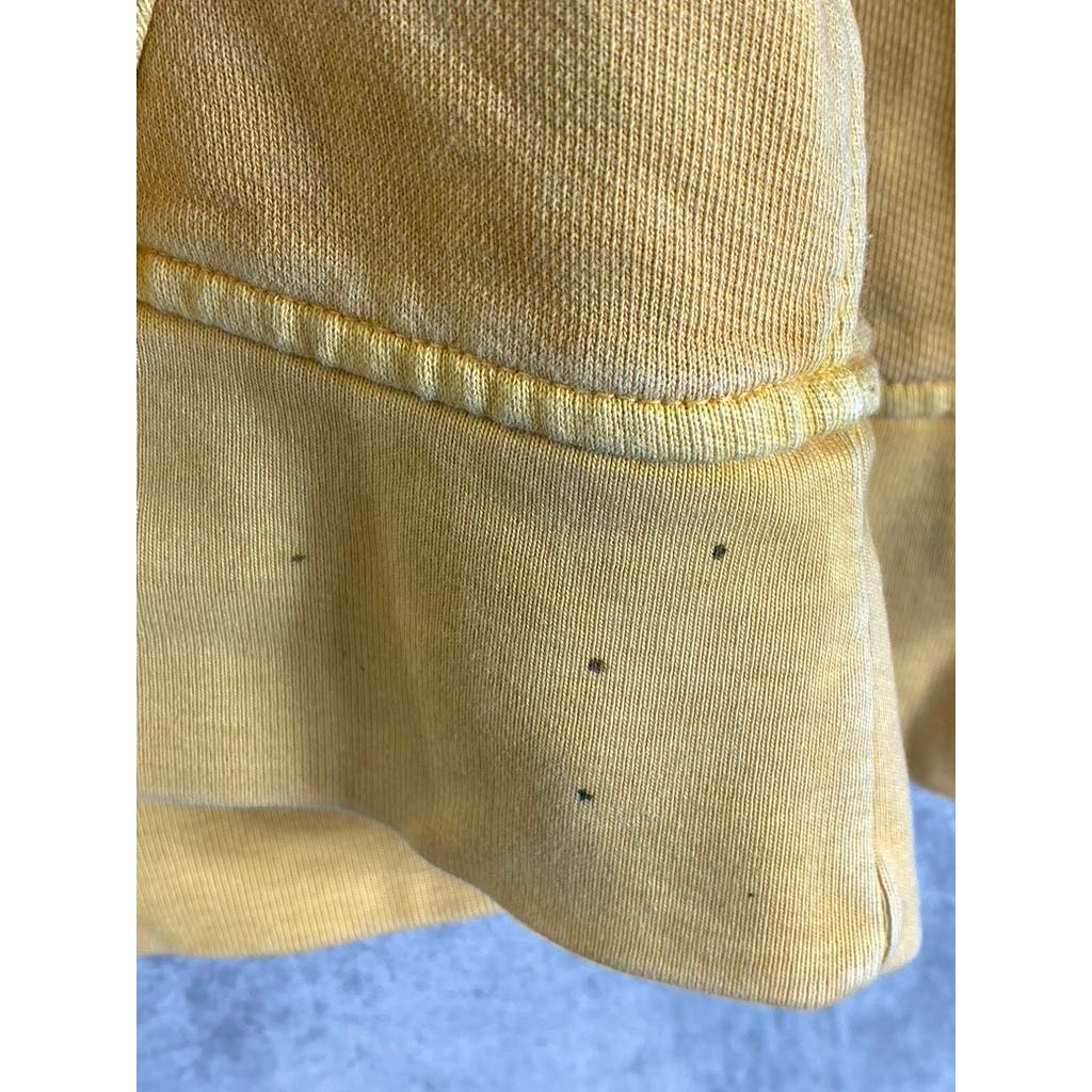 LEVI'S Men's Golden Apricot Yellow Relaxed-Fit Original Logo Pullover Hoodie SZS