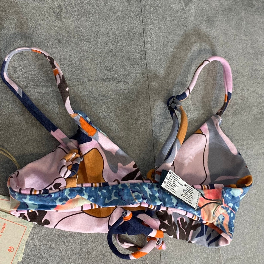 MAAJI Kids Printed Reversible Lace-Up Adjustable Strap Pullover Bikini Top SZ 2