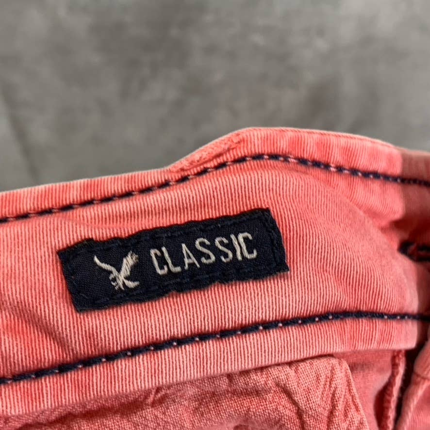 AMERICAN EAGLE OUTFITTERS Men's Coral Active Flex Classic Shorts SZ 33