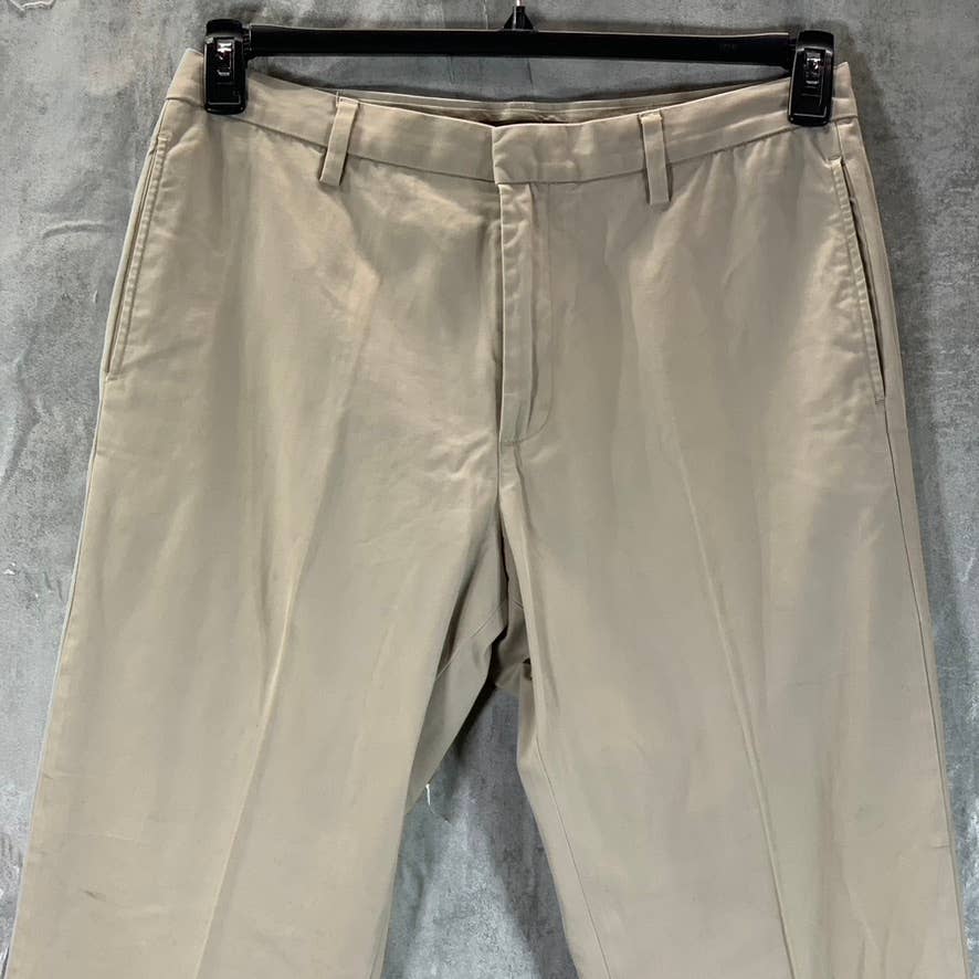 BANANA REPUBLIC Men's Tan Relaxed Straight Gavin Chino Pants SZ 33X30