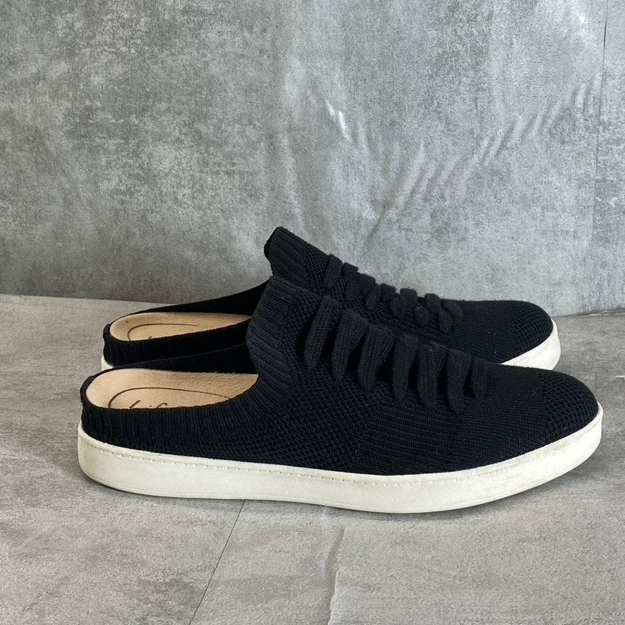 LIFESTRIDE Women's Black Fabric Ease Round-Toe Lace Detail Slip-On Mule Sneakers