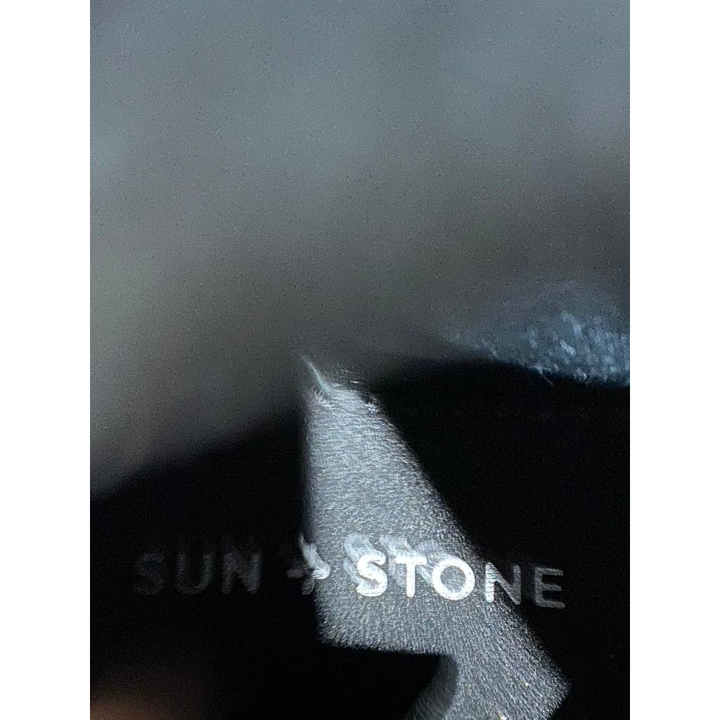 SUN+STONE Women's Black Micro Allicce Round-Toe Over-The-Knee Boots SZ 7