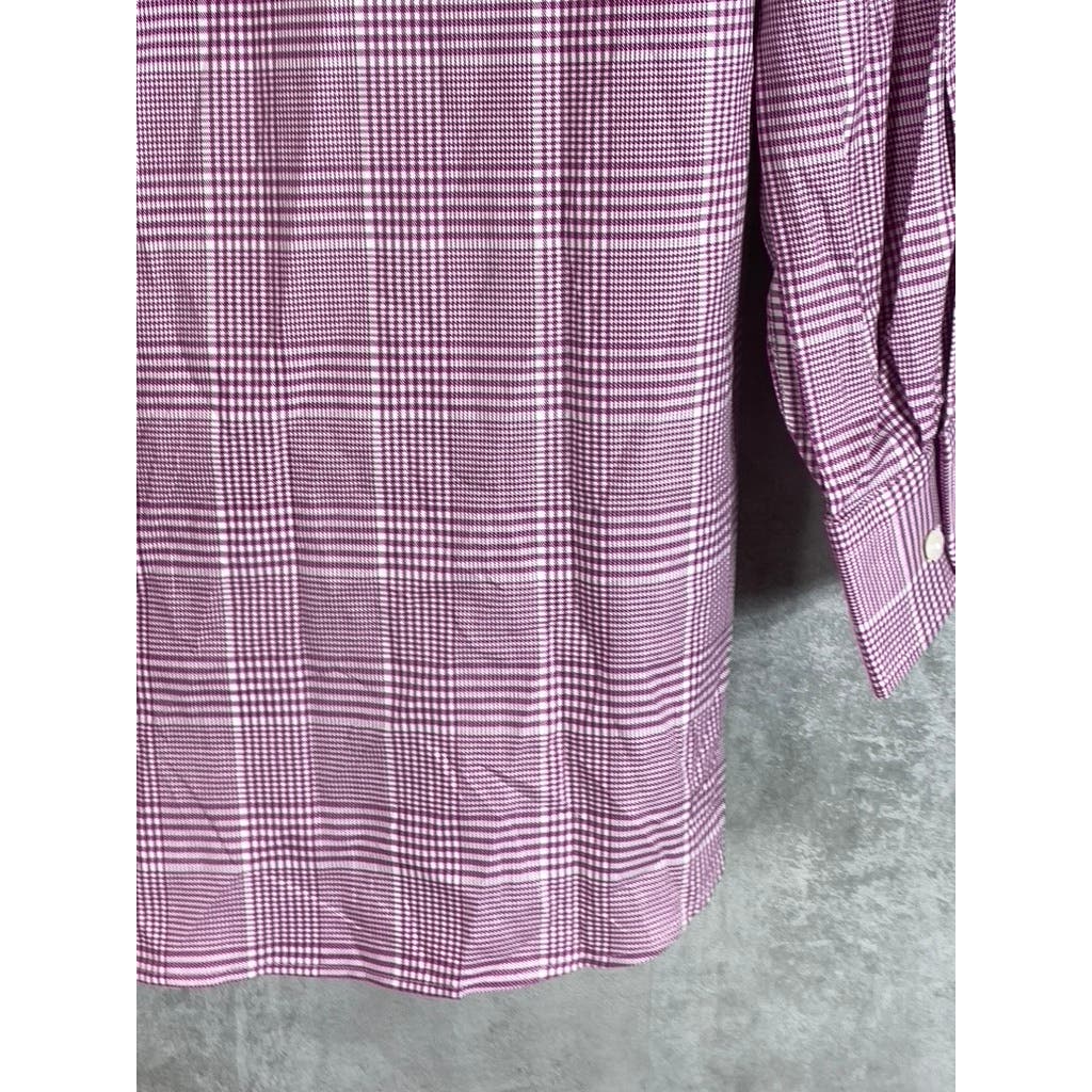 THE MEN'S STORE At Bloomingdales Men's Red Check Stretch Dress Shirt 17 32/33